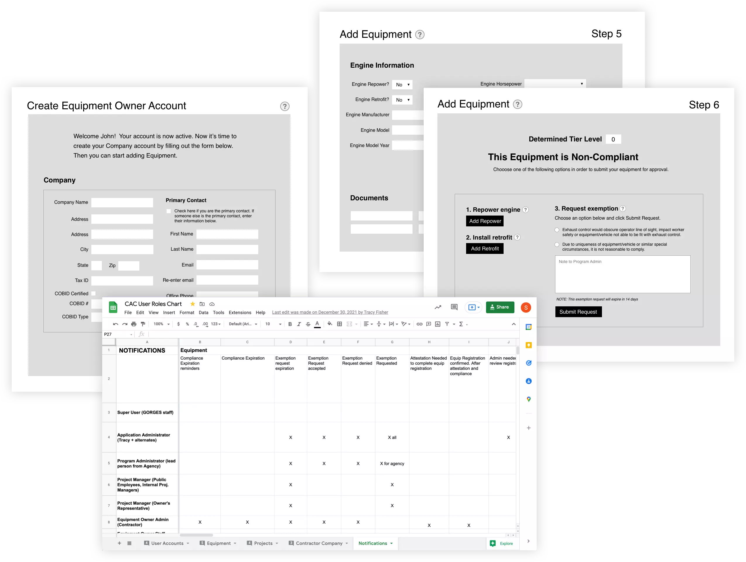 CAC planning documents